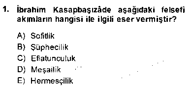 TAR406U Türk Düşünce Tarihi çıkmış sınav sorusu 1