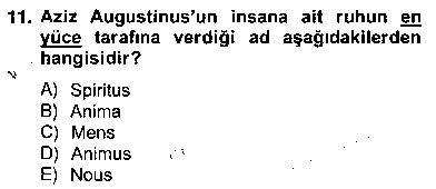 FEL306U Zihin Felsefesi çıkmış sınav sorusu 3