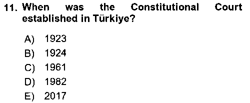 KYT203U Constitutional Law çıkmış sınav sorusu 3