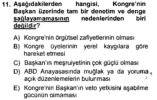 ULI401U Amerikan Dış Politikası çıkmış sınav sorusu 3
