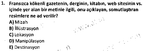 GRF2008 Tasarımda Tipografi çıkmış sınav sorusu 1