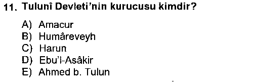 TAR110U İlk Müslüman Türk Devletleri çıkmış sınav sorusu 3