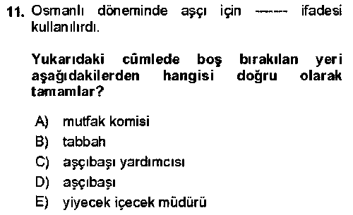 ASC211U Yiyecek Ve İçecek İşletmeciliği çıkmış sınav sorusu 3