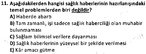 SAG4008 Sağlık Sosyolojisi çıkmış sınav sorusu 3