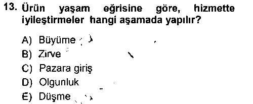 KOI301U Hizmet Tasarımı çıkmış sınav sorusu 3