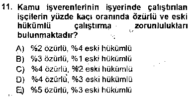 HUK301U Bireysel İş Hukuku çıkmış sınav sorusu 3