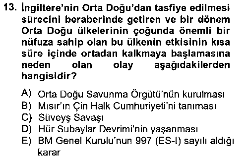 SIY302U Orta Doğuda Siyaset çıkmış sınav sorusu 3