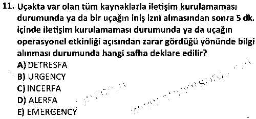 SHI2001 Havaalanı Donanım ve Faaliyetleri çıkmış sınav sorusu 3