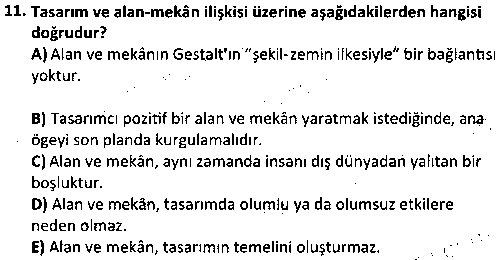 GRF1005 Temel Tasarım 1 çıkmış sınav sorusu 3