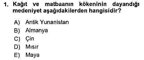 GIT104U Görsel İletişim ve Tasarım Tarihi çıkmış sınav sorusu 1
