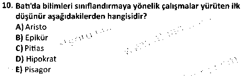 SOS4001 Bilgi Sosyolojisi çıkmış sınav sorusu 2