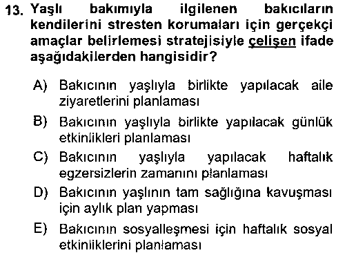 YAB210U Yaşlılarda Çatışma Ve Stres Yönetimi 2 çıkmış sınav sorusu 3