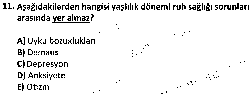 SOH3010 Psikiyatrik Sosyal Hizmet çıkmış sınav sorusu 3