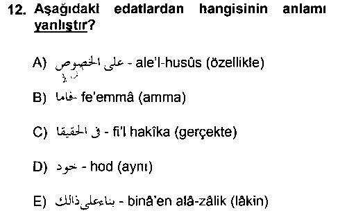 TAR111U Osmanlı Türkçesi 1 çıkmış sınav sorusu 3