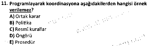 SPY1009 Yönetim Bilimine Giriş çıkmış sınav sorusu 3