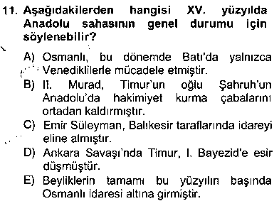 EDB202U XIV-XV. Yüzyıllar Türk Edebiyatı çıkmış sınav sorusu 3