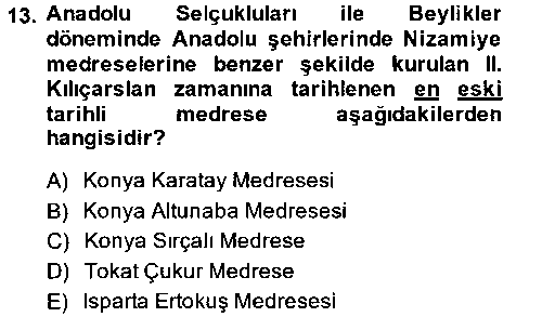 TAR324U Eğitim Tarihi çıkmış sınav sorusu 3