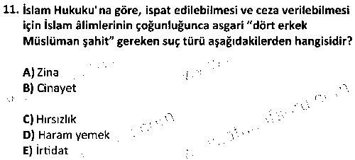 ISL2005 Günümüz Fıkıh Problemleri çıkmış sınav sorusu 3