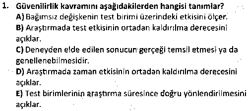 ETP2003 Pazarlama Araştırması çıkmış sınav sorusu 1
