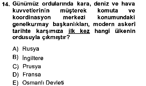 TAR307U Osmanlı Devleti Yenileşme Hareketleri (1876-1918) çıkmış sınav sorusu 3