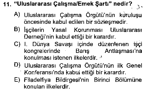 CEK306U Uluslararası Sosyal Politika çıkmış sınav sorusu 3