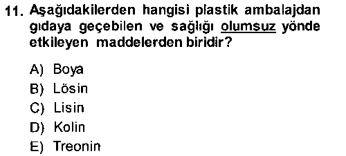 GKA105U Gıda Mevzuatı ve Kalite Yönetimi çıkmış sınav sorusu 2