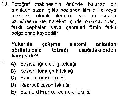 FOT203U Sayısal Fotoğraf Baskı Teknikleri çıkmış sınav sorusu 2