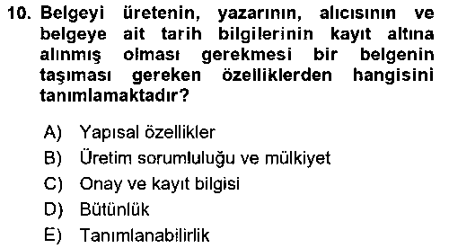 BYA104U Modern Büro Yönetimi çıkmış sınav sorusu 2