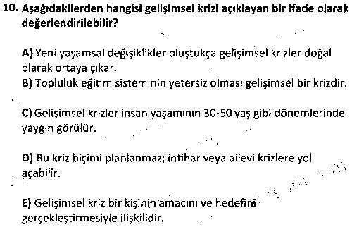 ÇGL3001 Risk Altındaki Çocuklar çıkmış sınav sorusu 2