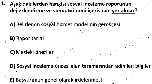SOH2006 Rapor Yazma İlke ve Teknikleri çıkmış sınav sorusu 1