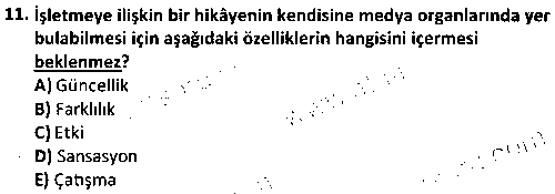 TOI2009 Turizm ve Tanıtım çıkmış sınav sorusu 3