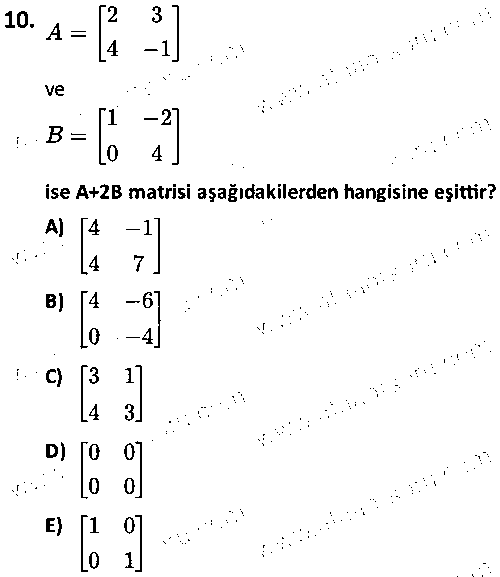 İŞL1006 Matematik 2 çıkmış sınav sorusu 2