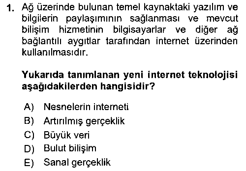 YBS405U İnternet Ve Web Programlama çıkmış sınav sorusu 1