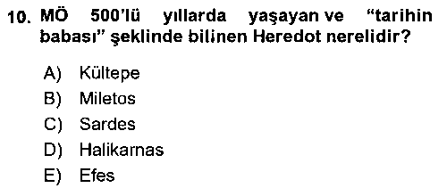 TRZ106U Turist Rehberliği çıkmış sınav sorusu 2