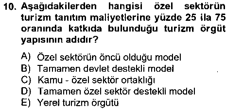 TRZ202U Kongre ve Etkinlik Yönetimi çıkmış sınav sorusu 2
