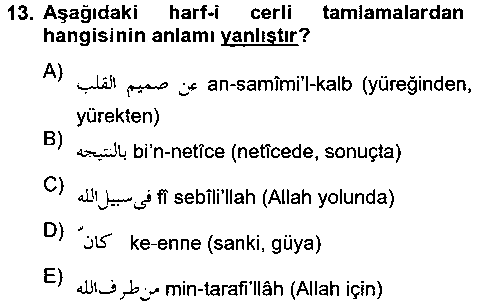 TAR112U Osmanlı Türkçesi 2 çıkmış sınav sorusu 3