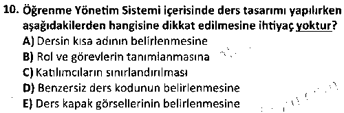 SOH1008 Sosyal Hizmette Bilişim Teknolojileri çıkmış sınav sorusu 2