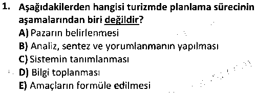 TOI1002 Turizm Ekonomisi çıkmış sınav sorusu 1