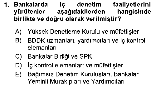 BSI210U Banka ve Sigorta Muhasebesi çıkmış sınav sorusu 1