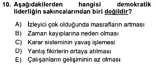 BYA208U Ekip Yönetimi ve Liderlik çıkmış sınav sorusu 2