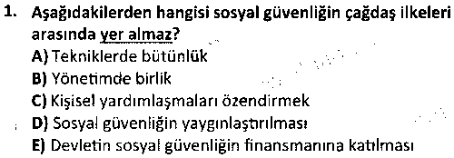 SOH2010 Sosyal Güvenlik Sistemi çıkmış sınav sorusu 1