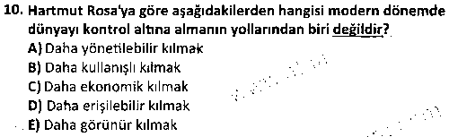 SOS2007 Küreselleşme Kuramları çıkmış sınav sorusu 2