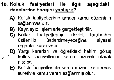 HUK217U Özel Güvenlik Hukuku 1 çıkmış sınav sorusu 2