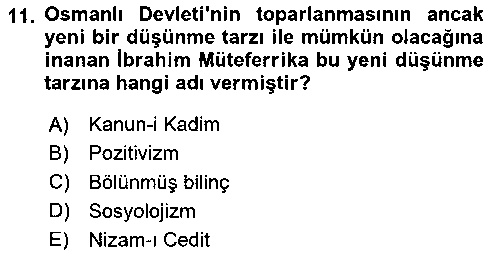 THE207U İslam Düşünce Tarihi çıkmış sınav sorusu 3