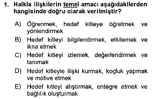 ISL118U İşletme İletişimi çıkmış sınav sorusu 1