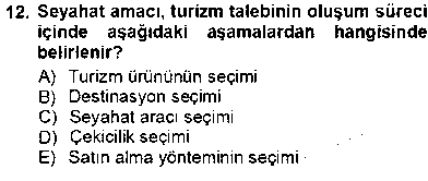 TSH101U Tur Planlaması ve Yönetimi çıkmış sınav sorusu 3