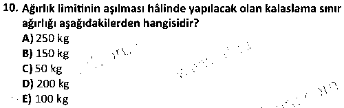 SHI2004 Temel Harekât Hizmetleri ve Ramp çıkmış sınav sorusu 2