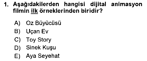 GIT206U Dijital Görüntüleme İşleme Yöntemleri çıkmış sınav sorusu 1