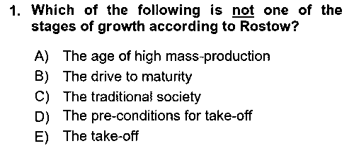 IKT451U Economic Growth And Development çıkmış sınav sorusu 1