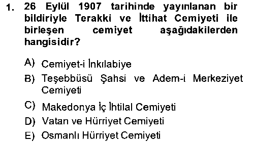 TAR304U Türkiye Cumhuriyeti İktisat Tarihi çıkmış sınav sorusu 1